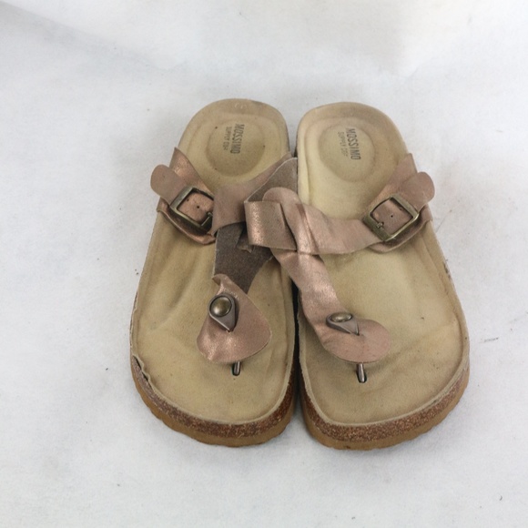 MOSSIMO SUPPLY CO. Copper T-Strap Sandals - Picture 6 of 7